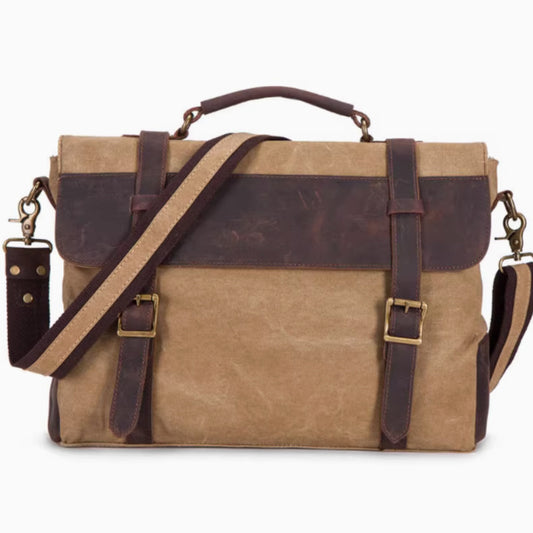 Men’s Large Genuine Leather Messenger Bag