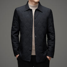 Men's Plaid Collar Cotton Jacket