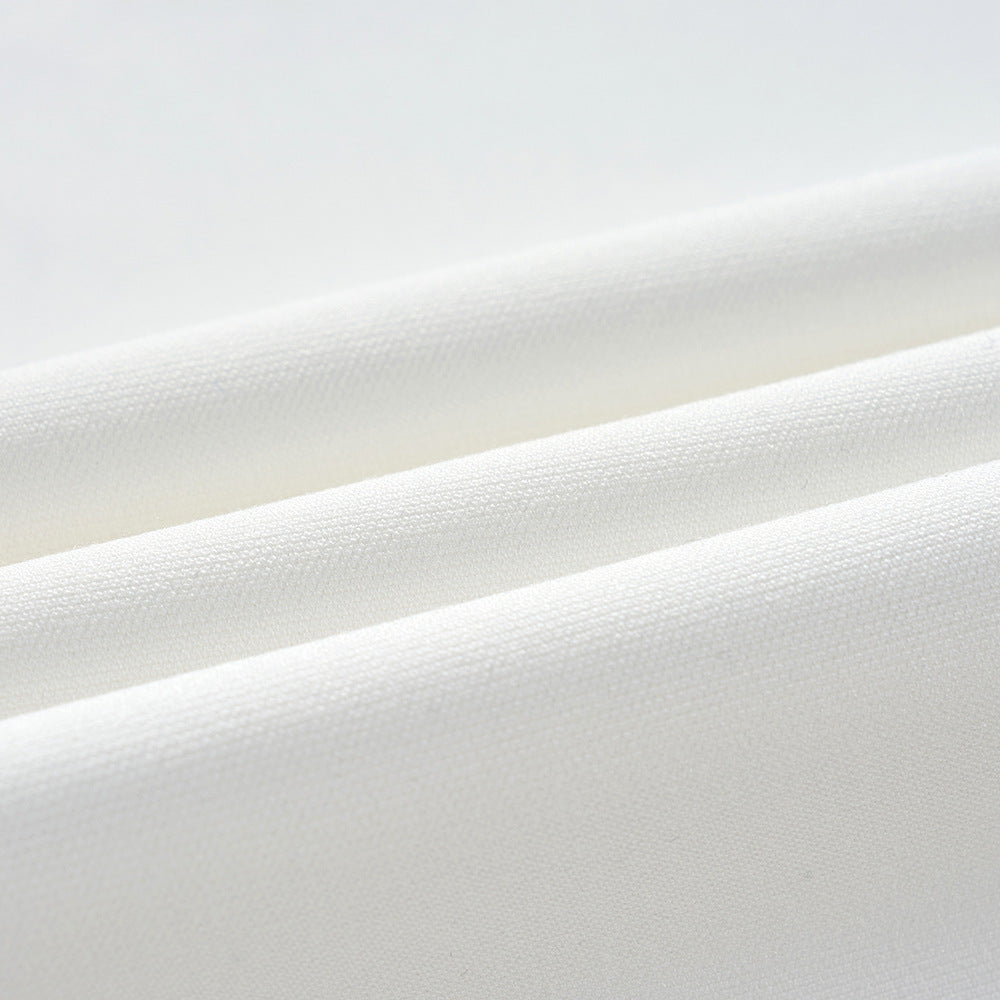 White Zhongshan Suit Set for Men