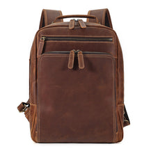 Men's Crazy Horse Leather Backpack