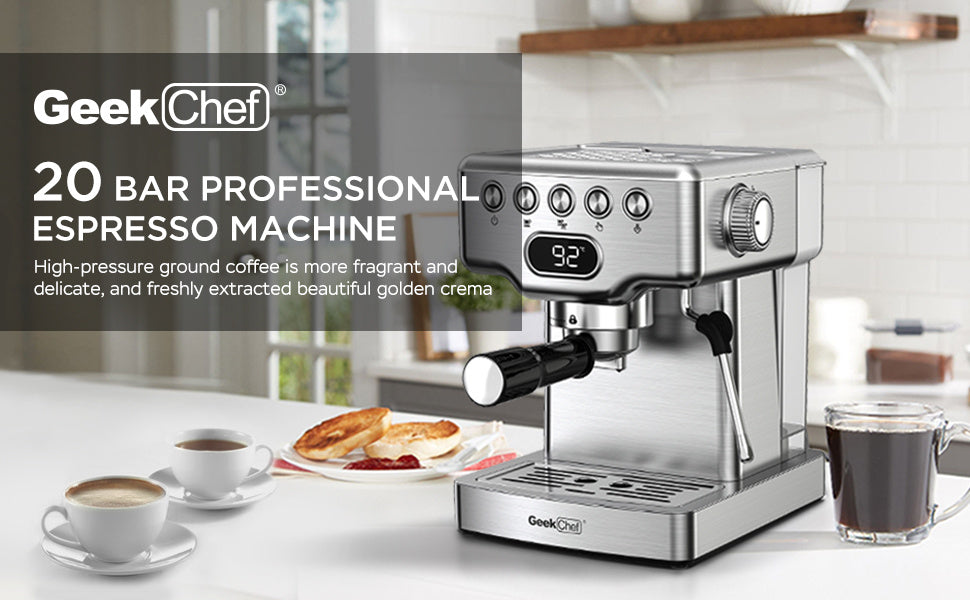 Geek Chef 20 Bar Espresso Machine