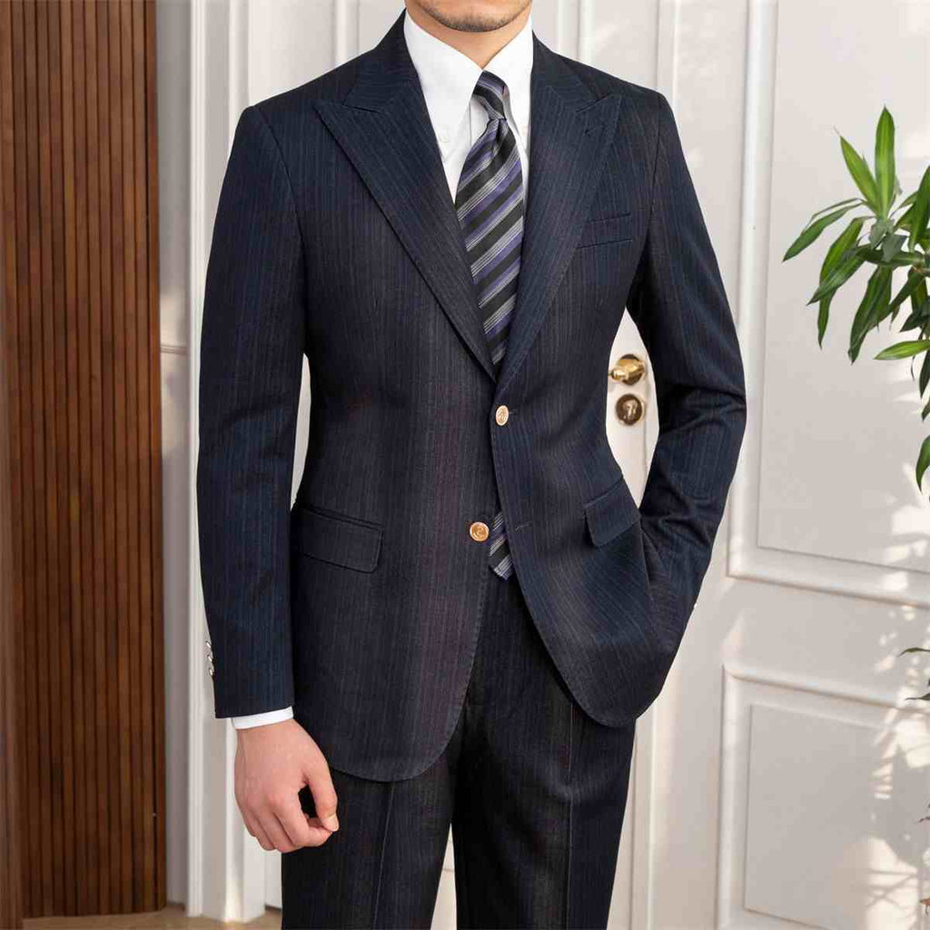 Men’s New Slim Fit Double Breasted Suit
