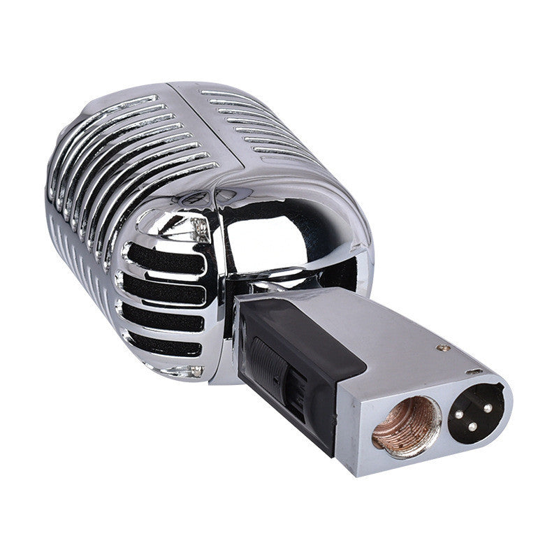 Retro Metal Microphone for Stage and Home Use