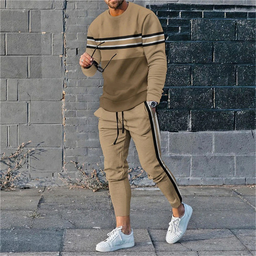 Men’s Trendy 3D Digital Print Casual Set
