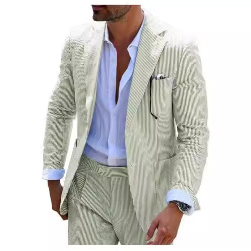 Seersucker Summer Suit for Men