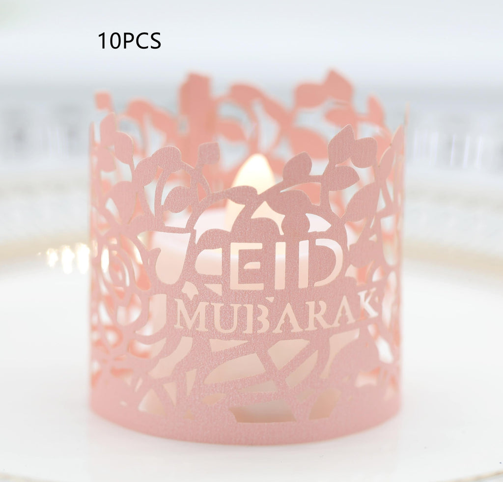 Ramadan Electronic Laser Cutout Candle Shades