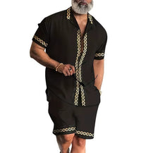 Men’s Summer Vacation Wear Two-Piece Set