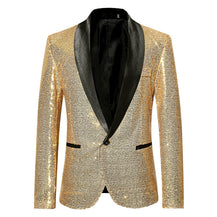 Men’s Sequined Casual Dance Suit