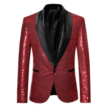 Men’s Sequined Casual Dance Suit