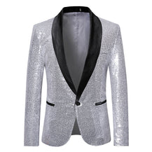 Men’s Sequined Casual Dance Suit