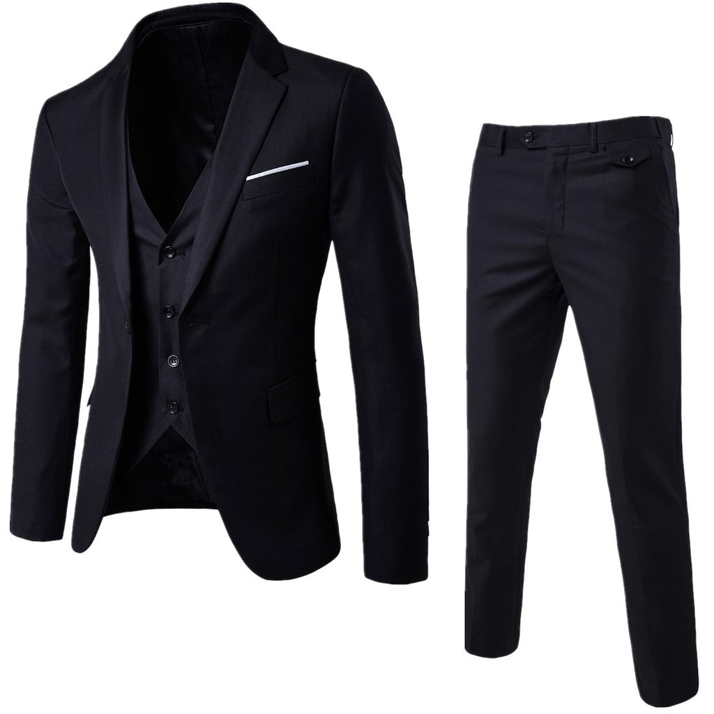 Men’s Cotton Blend Business Suit