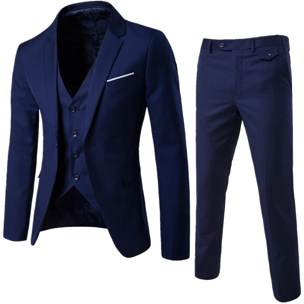 Men’s Cotton Blend Business Suit