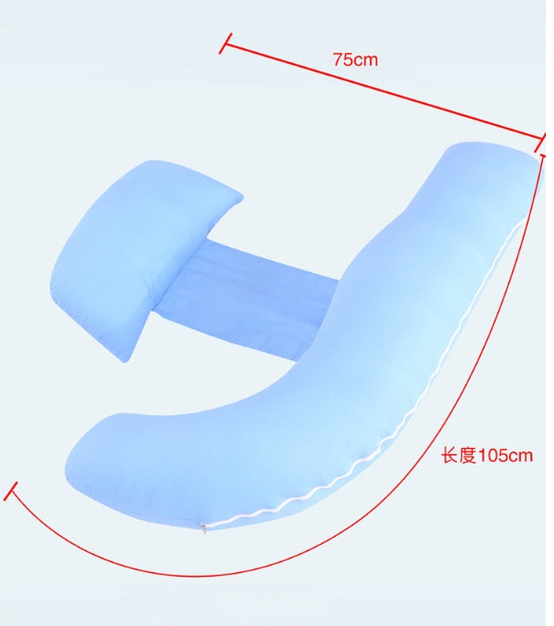U-Shaped Pregnancy Pillow for Side Sleeping