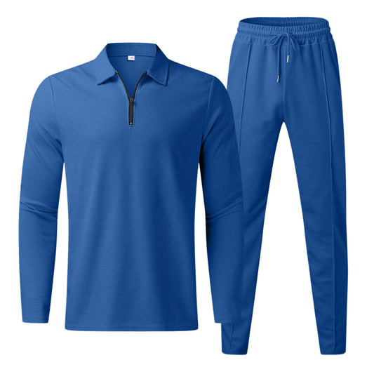 Men’s Long Sleeve T-Shirt Style Jacket with Pants