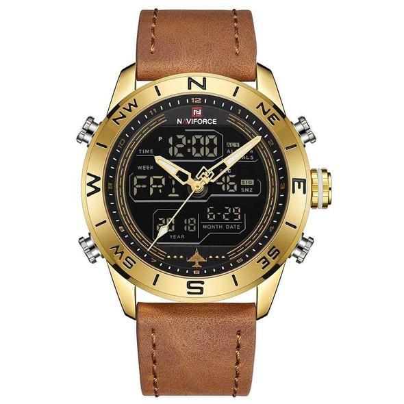 NAVIFORCE Military Gold Luxury Men’s Watch