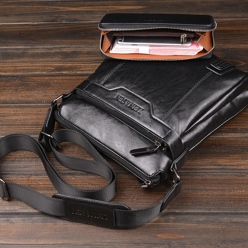 Men's Soft Messenger Bag