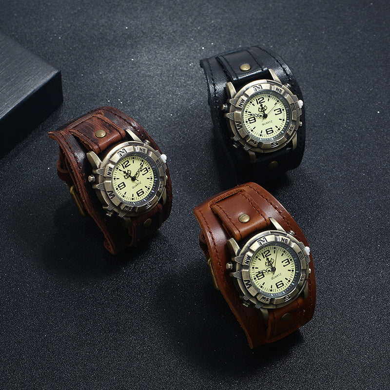 Vintage Leather Watch for Men and Women