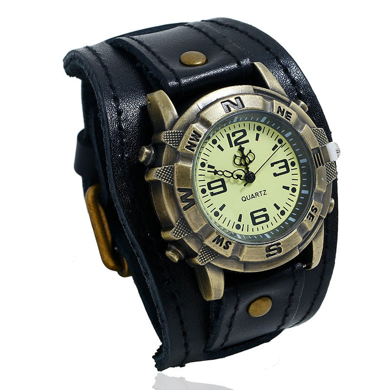 Vintage Leather Watch for Men and Women
