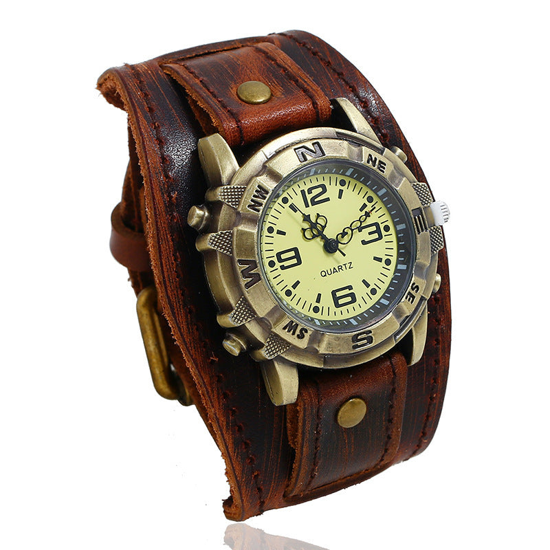 Vintage Leather Watch for Men and Women