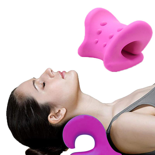 Cervical Pillow with Traction and Massage Support