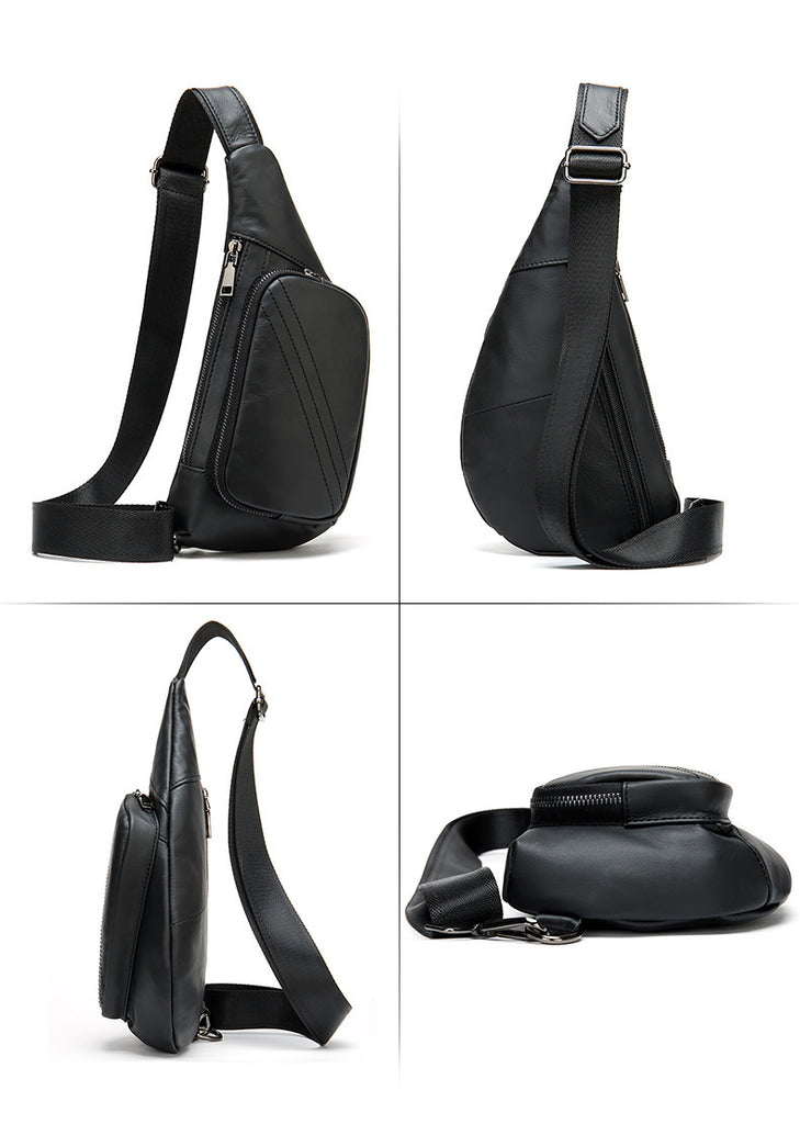 Men’s Retro Half-Moon Chest Bag