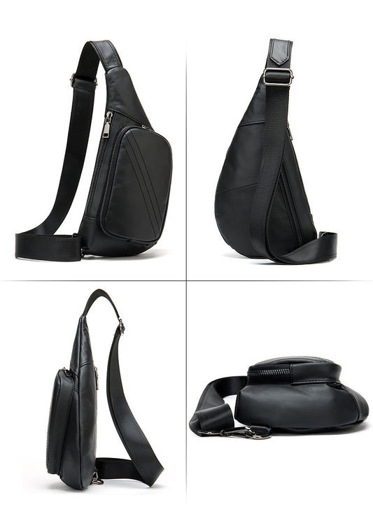 Men’s Retro Half-Moon Chest Bag
