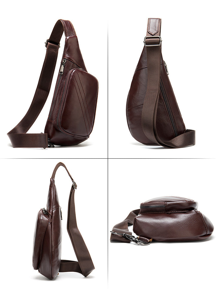 Men’s Retro Half-Moon Chest Bag