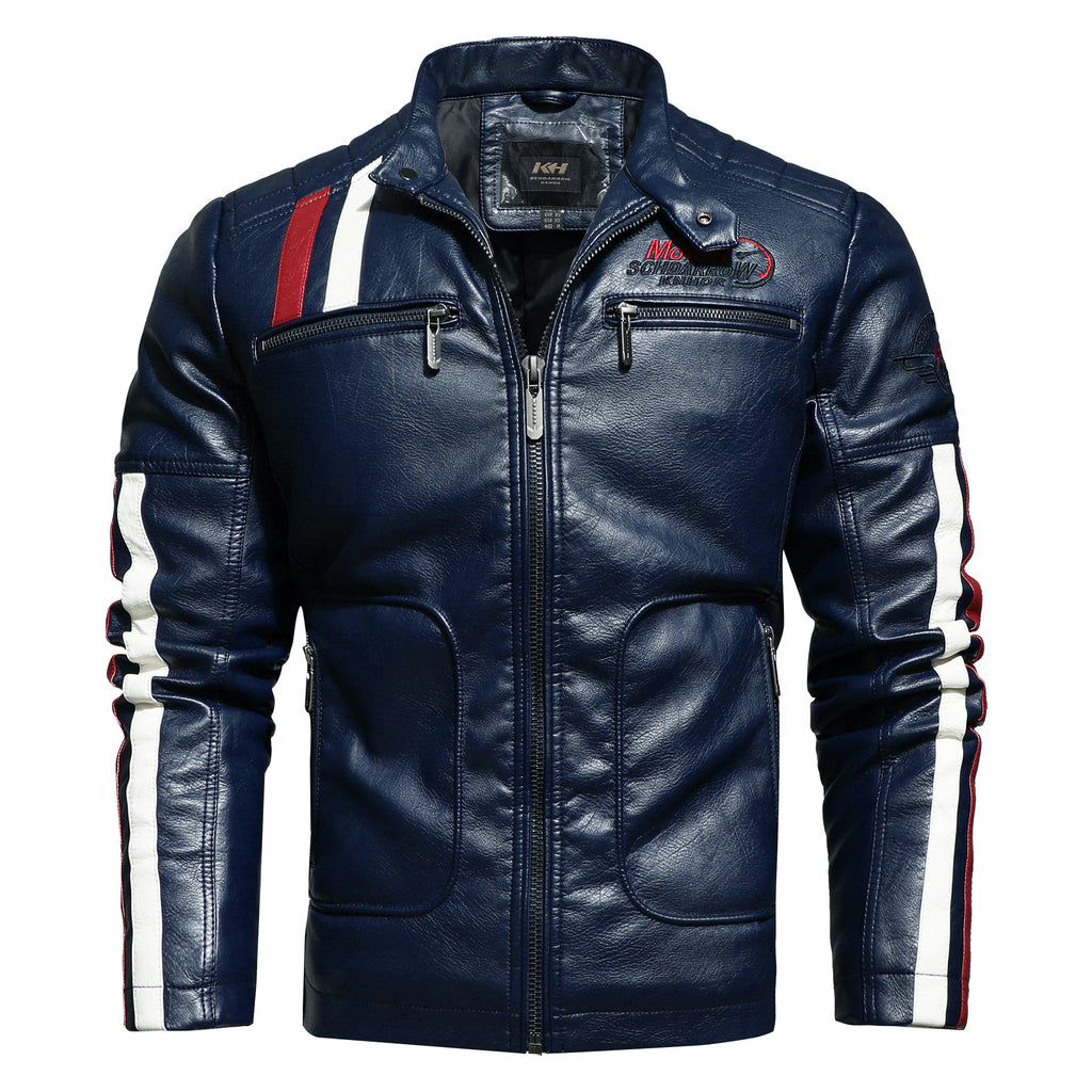 Men's Classic Motorcycle Leather Jacket