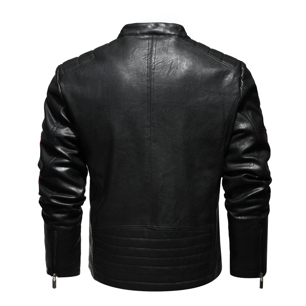 Men's Classic Motorcycle Leather Jacket