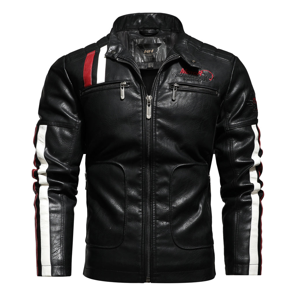 Men's Classic Motorcycle Leather Jacket