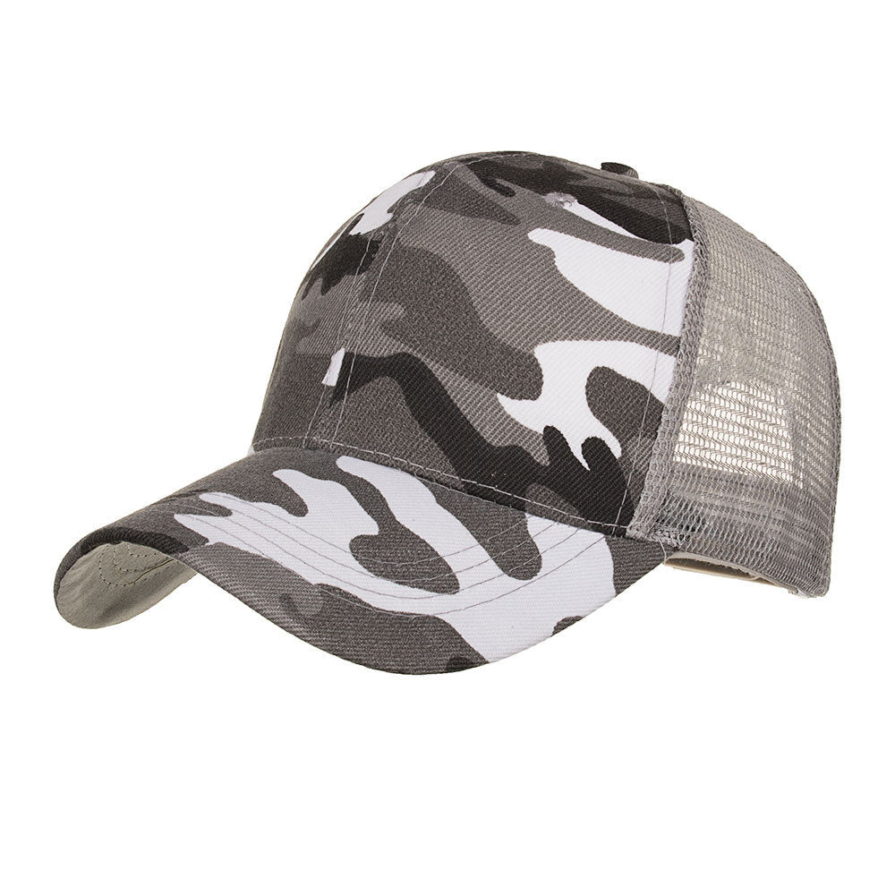 Men’s Military Style Camouflage Mesh Cap