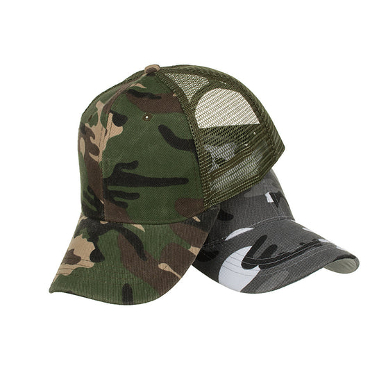 Men’s Military Style Camouflage Mesh Cap