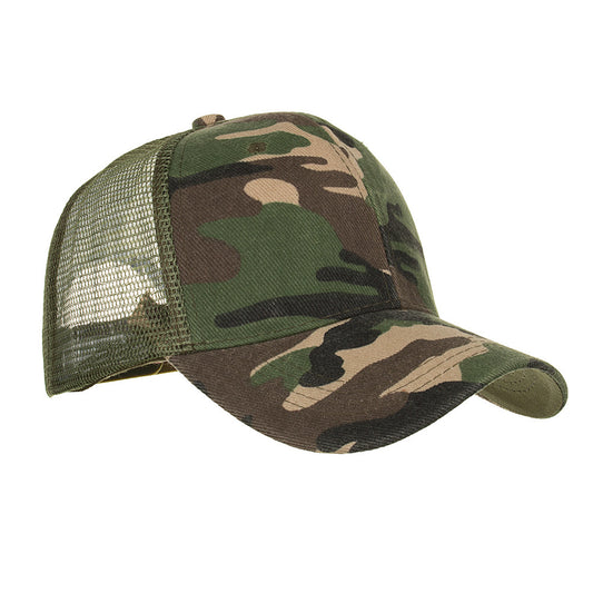 Men’s Military Style Camouflage Mesh Cap