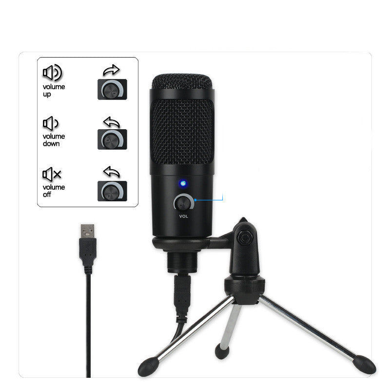 High-Quality Condenser Microphone for Gaming and Recording