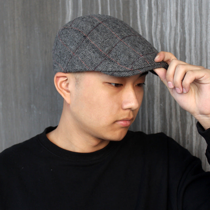Warm British Style Peaked  Cap