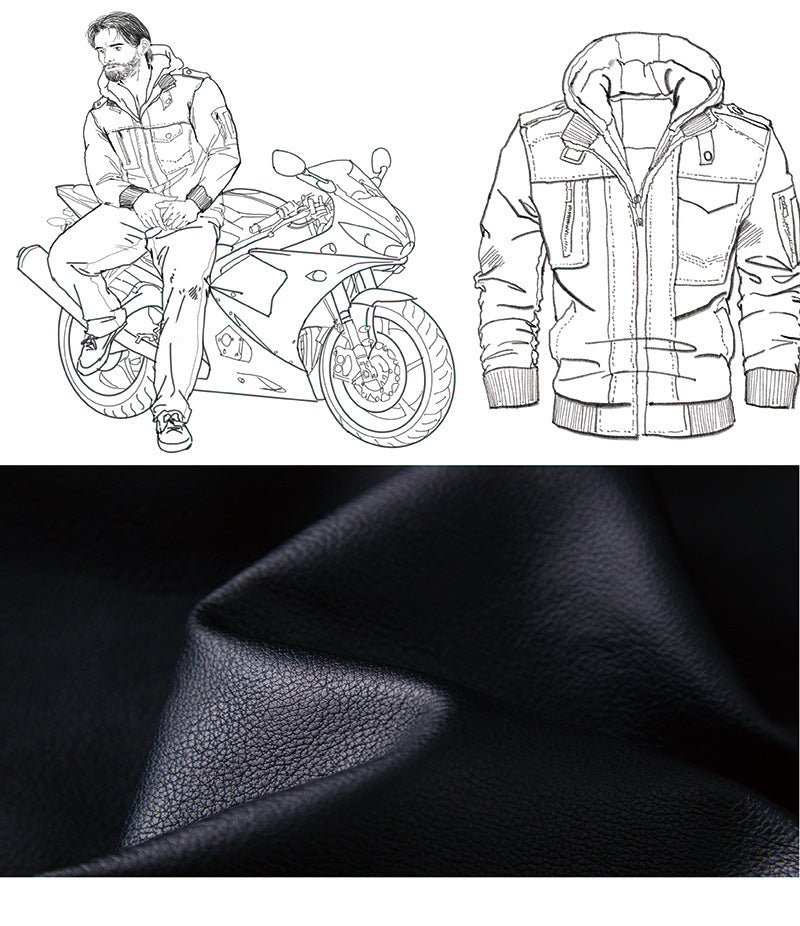 Premium Men's Washed Leather Jacket