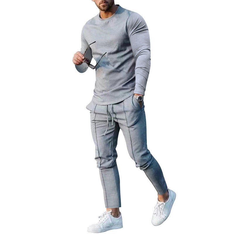 Men’s Fashionable 3D Digital Print Suit