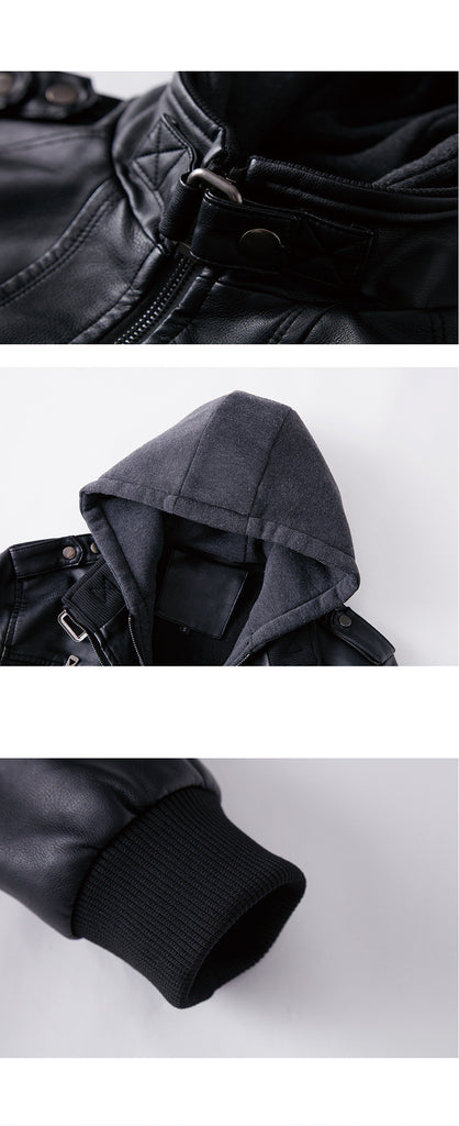 Premium Men's Washed Leather Jacket