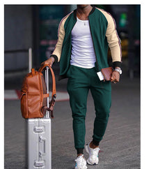 Men’s Stylish Zippered Sweater & Pants