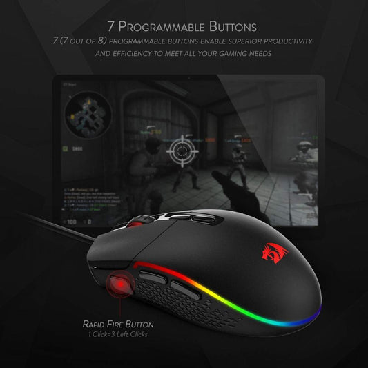 Professional RGB Gaming Mouse for Desktop