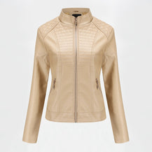 Women's motorcycle leather jacket