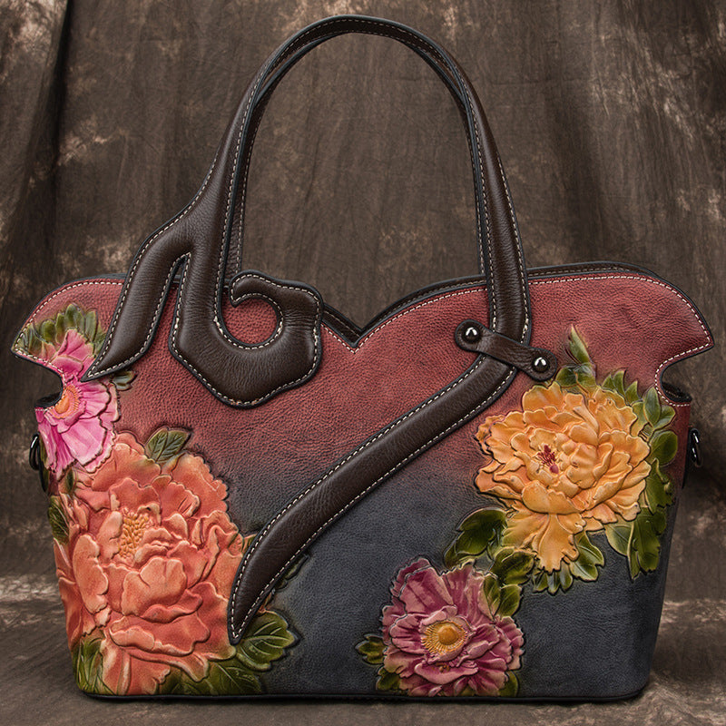 Luxury Floral Style Tote Handbag for Women