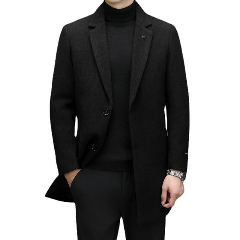 Men’s Seasonal Mid-Length Woolen Coat