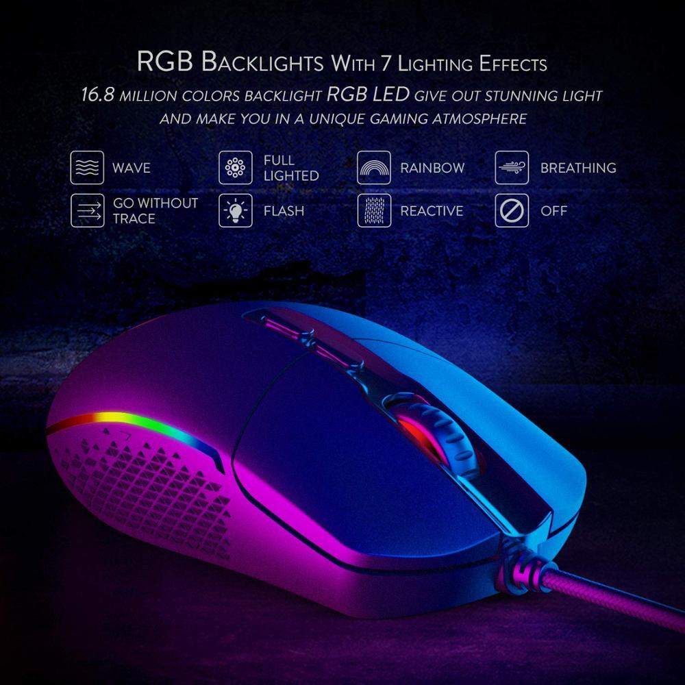 Professional RGB Gaming Mouse for Desktop