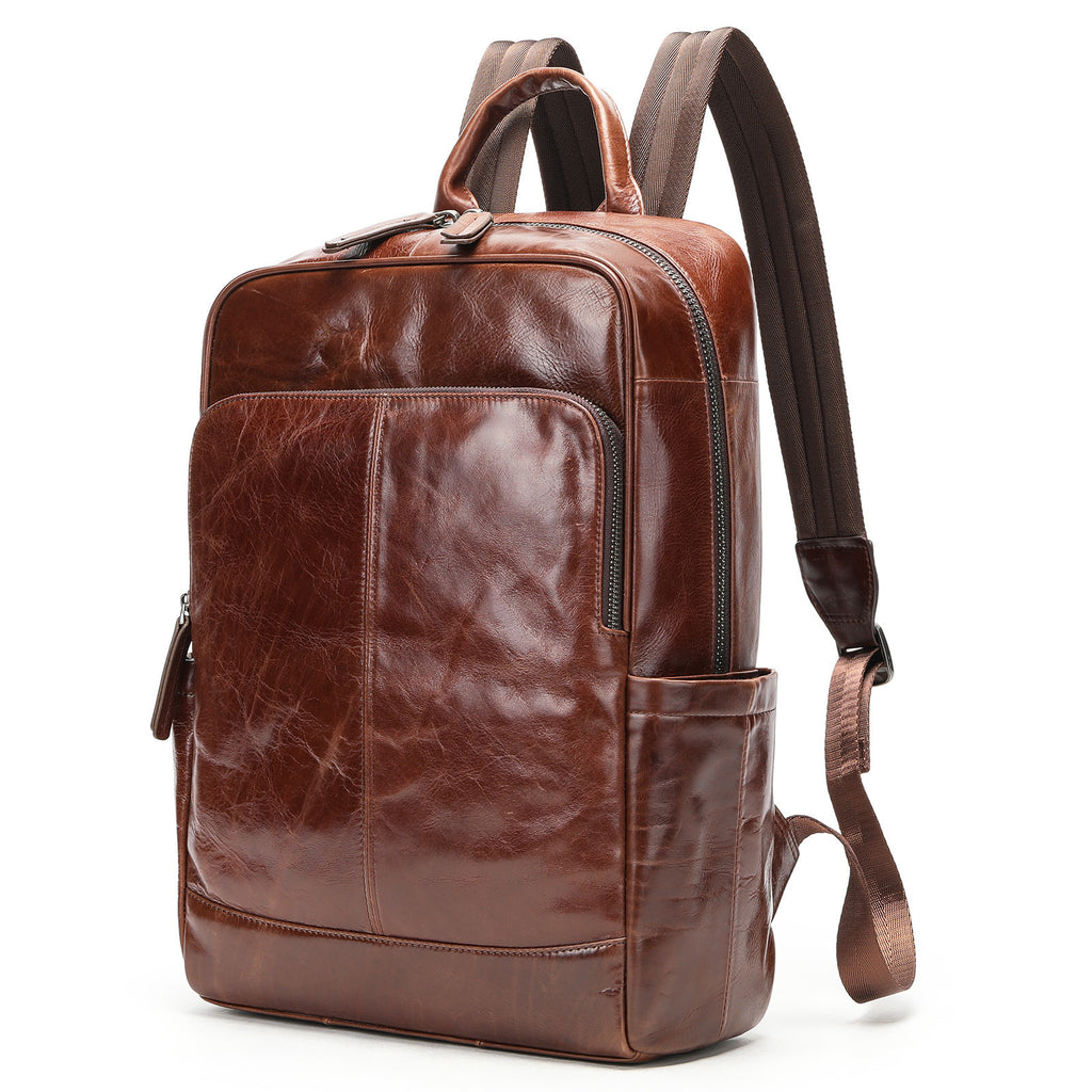 Men’s Genuine Leather Business Backpack