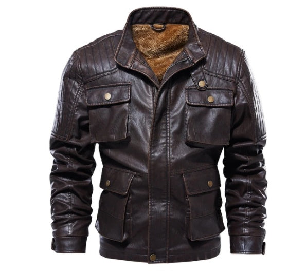 Men's Trendy New Leather Jacket