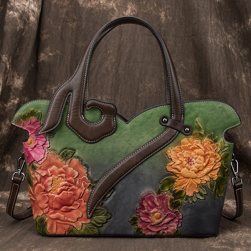 Luxury Floral Style Tote Handbag for Women