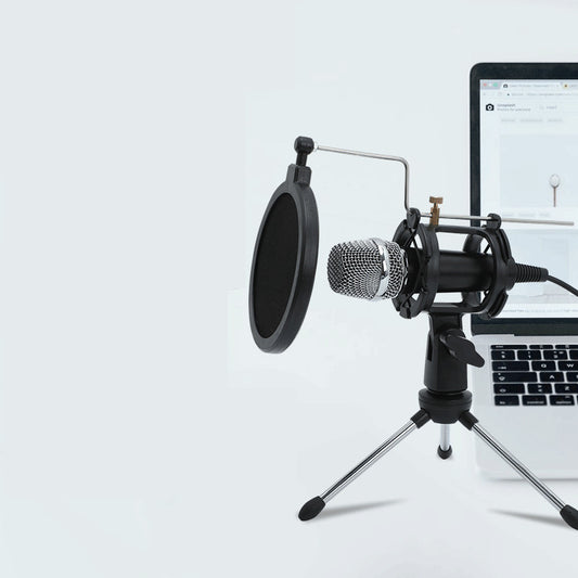 Mini Live Broadcast Microphone with Stand