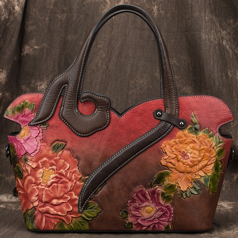 Luxury Floral Style Tote Handbag for Women