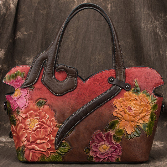 Luxury Floral Style Tote Handbag for Women